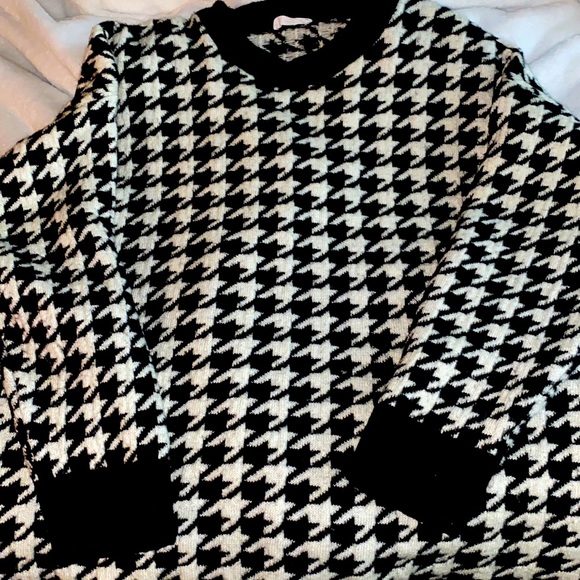 Oversized houndstooth sweater - Picture 2 of 4